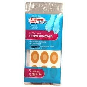 Removedor de callos ultra delgado Preferred Plus - 9 almohadillas y discos medicados