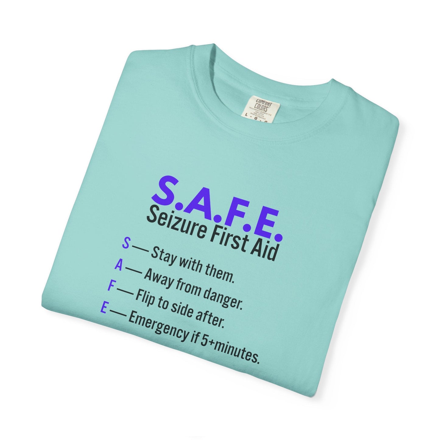 S.A.F.E. Seizure First Aid T-Shirt – Epilepsy Awareness Tee