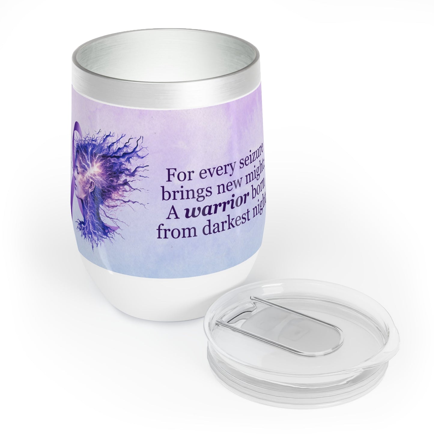 Chill Warrior Wine Tumbler - Embrace Your Inner Strength - Korvel