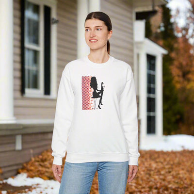 Poised Cat Lady Heavy Blend Crewneck Sweatshirt