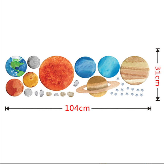 Calcomanías de Planetas para Decoración del Hogar