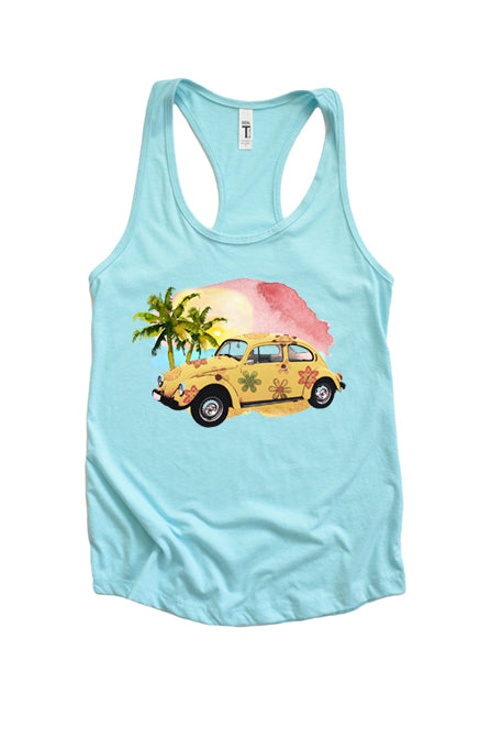 Summer Bug Tank - Stylish Racerback Top - Korvel