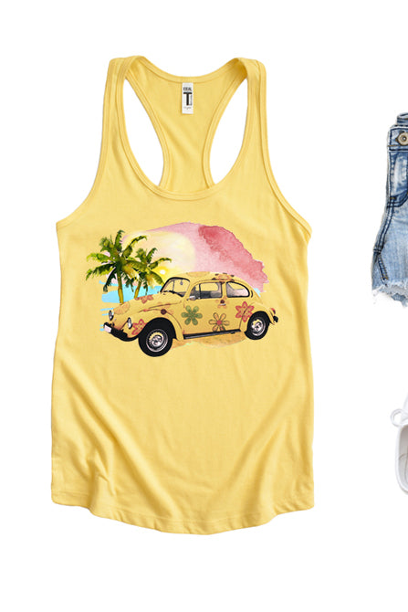Summer Bug Tank - Stylish Racerback Top - Korvel