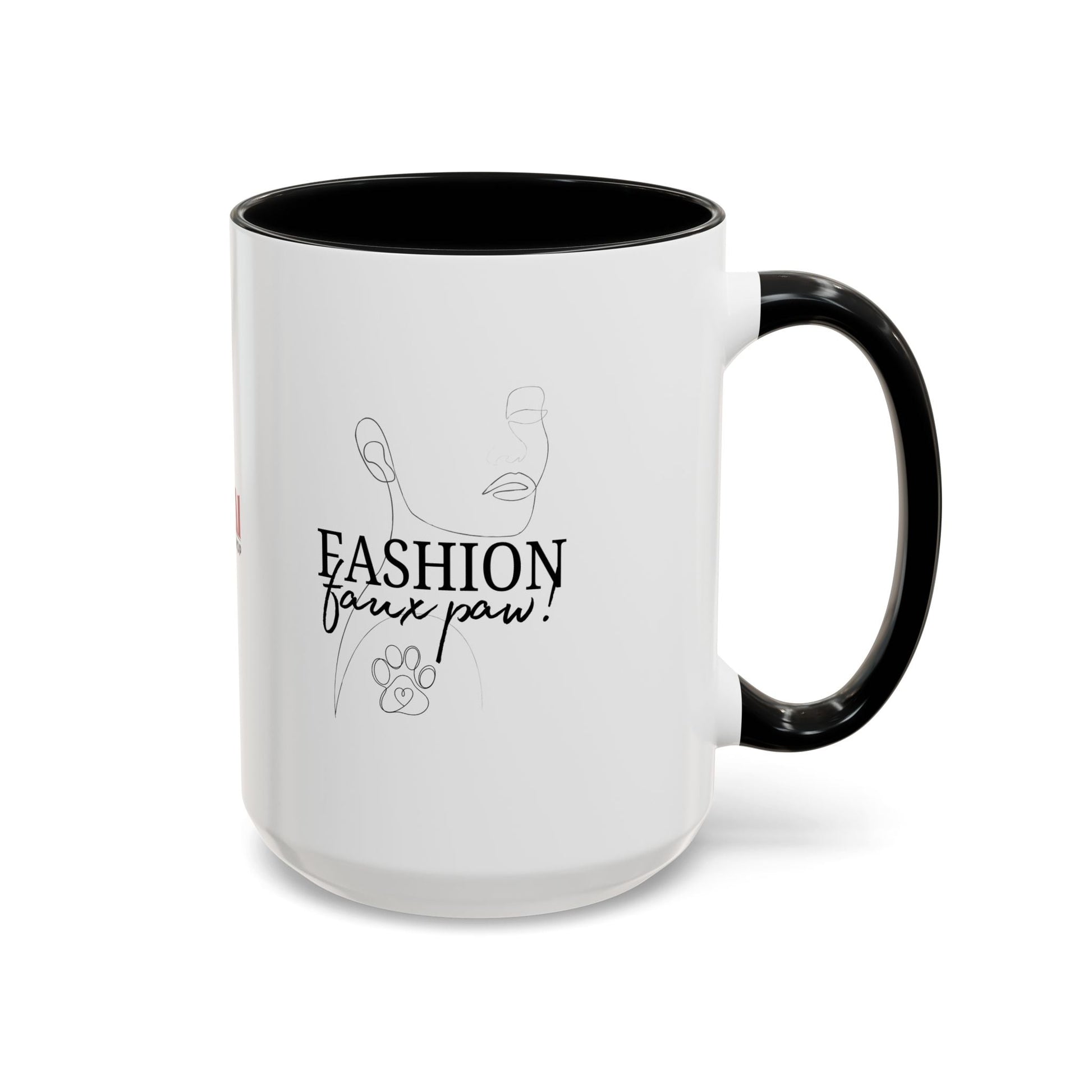 Stylish Faux Paw Accent Coffee Mug - Perfect for Your Brew (11oz & 15oz) - Korvel