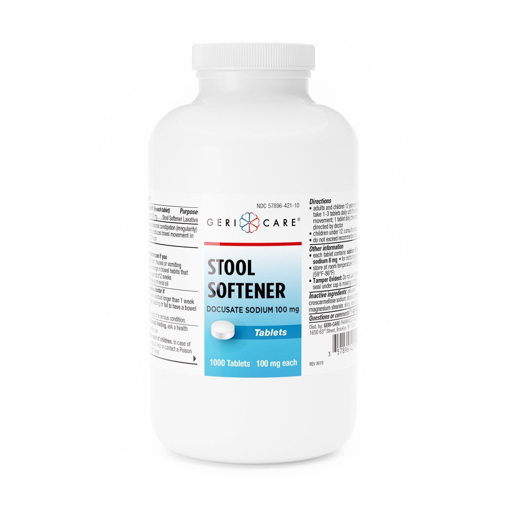 McKesson Geri-Care Tablet 100 Mg - 1,000 Count Bottle