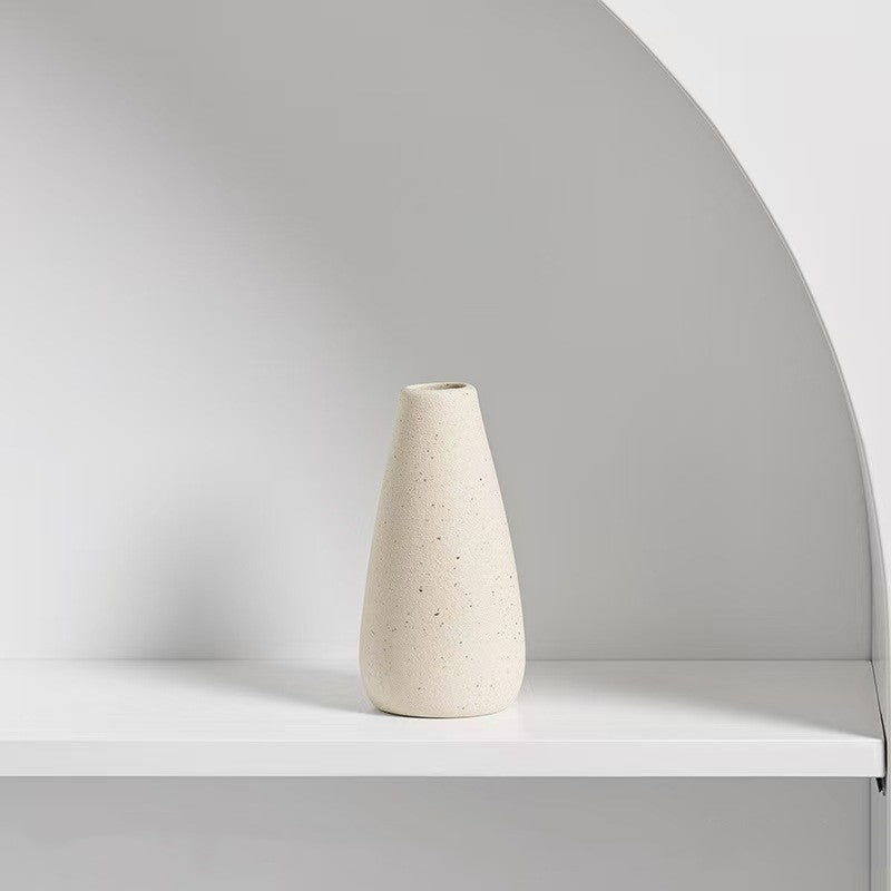 Ceramic Vases Ins Minimally Creative Home Dried Flowers Simulated Flowers Mini Small Flower Utensils Office Ornaments - Korvel