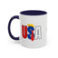 Taza de café con acento vibrante de EE. UU.