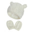New Baby Kids Girls Boys Winter Warm Knit Hat Ear Solid Warm Cute Glove 2pcs Lovely Beanie Cap 0-18M - Korvel
