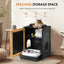 Elegant Cat Litter Box Enclosure with Sisal Door - Black