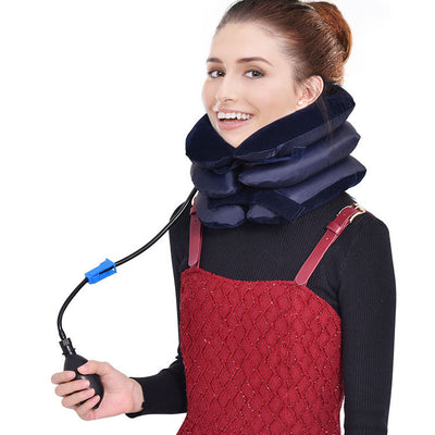 Swan Neck Correction Artifact Cervical Spine Traction Device Cervical Spine Neck Traction Belt Inflatable Neck Protection - Korvel