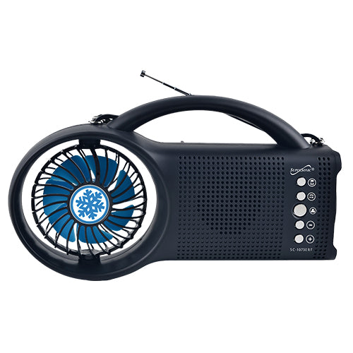 Supersonic Solar Power Bluetooth Speaker with FM Radio & LED Light