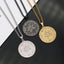 Stainless Steel Seven Angels Magic Circle Pendant Necklace
