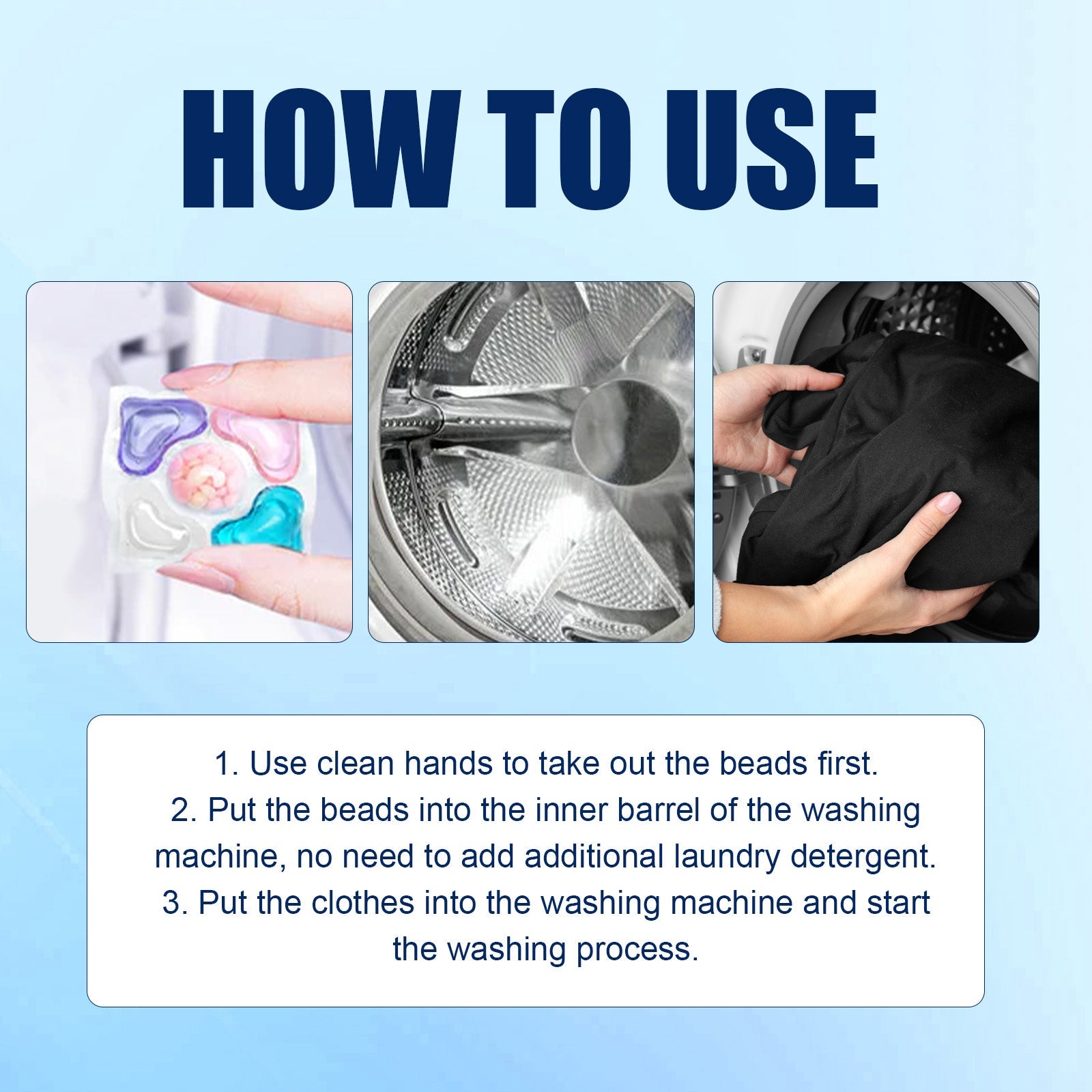 Cleaning Guardian Beads, Gently Clean Oil Stains And Stains With Long Lasting Fragrance Laundry Gel - Korvel