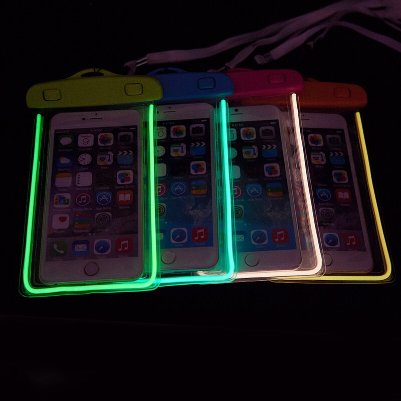 Waterproof Case for Samsung Galaxy s8 J5 s4 s5 s6 s7 Grand Prime Case Underwater Luminous Pouch Cas - Korvel
