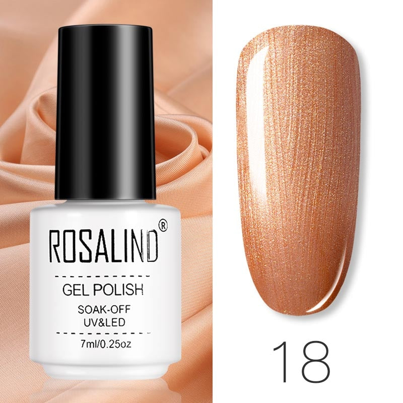 ROSALIND Gel Polish Set Manicure for Nails Semi Permanent Vernis top coat UV LED Gel Varnish Soak Off Nail Art Gel Nail Polish - Korvel
