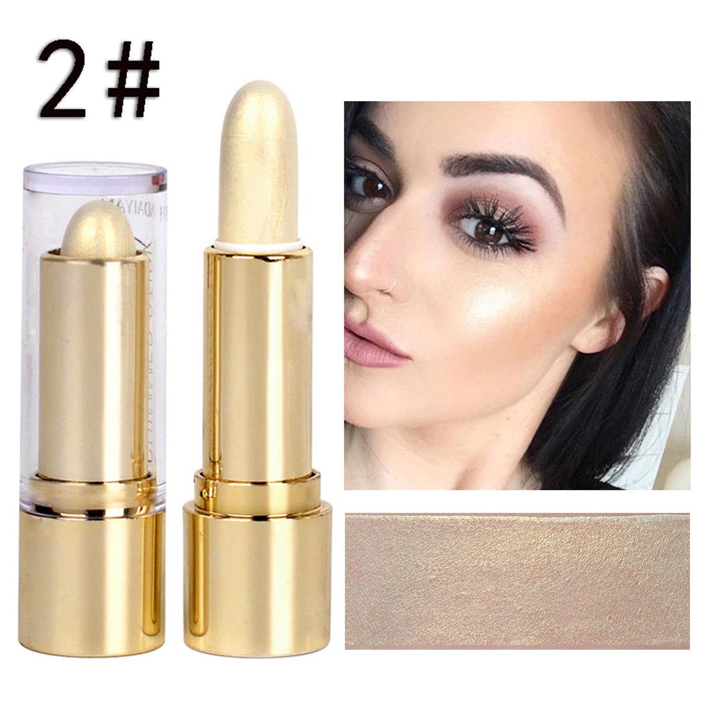 HANDAIYAN Three Dimensional High Gloss Repair Stick Highlighter Stick Brightening Stick Lying Silkworm Pen Eye Opening Pen - Korvel