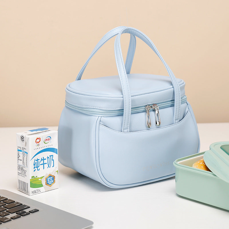 Mini fashion office PU high seal waterproof lunch box bag insulation lunch bag - Korvel