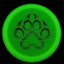 Nocturnal Alpha - Disco de Golf con Huella de Paw Print
