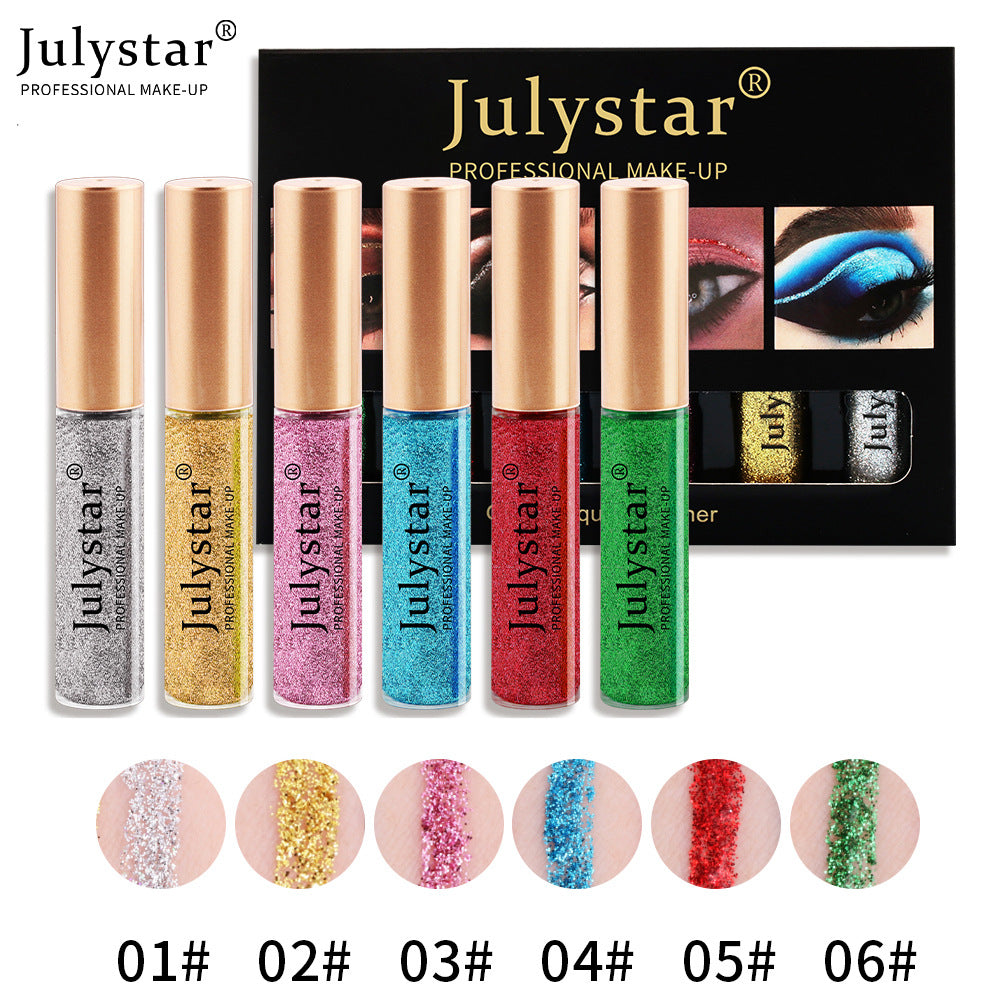 Colorful Extra Fine eyeliner Pen eyeliner Set Waterproof Colorless White Pearl Eyeliner - Korvel