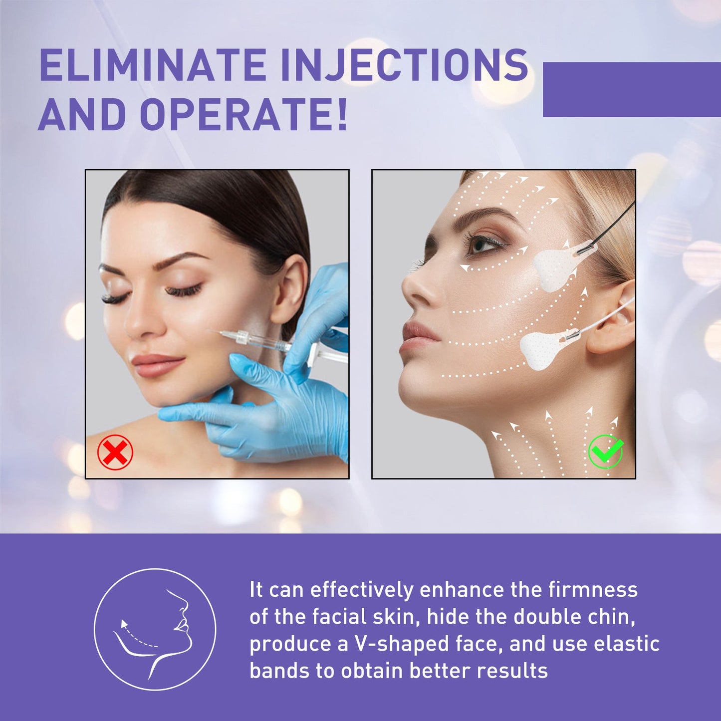 Jaysuing V-Shaped Face Lifter pour une peau ferme et définie