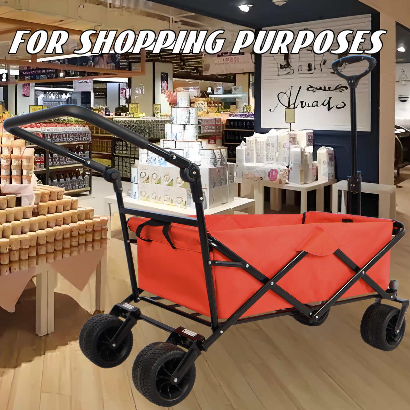 Utility Park Garden Cart Tool Customized Color Folding Camping Trolley Outdoor Picnic Beach Wagon - Korvel