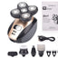 Multifunctional 5-Head Shaver Rechargeable Razor Water Washing Bald Head Machine Five-In-One Razor - Korvel
