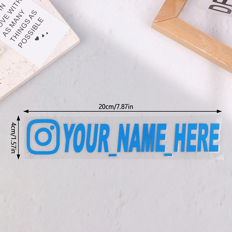 New Car Sticker User Name Custom Personalized Vinyl Decals Motorcycle For Customization Needs Remarks Car Sticker - Korvel