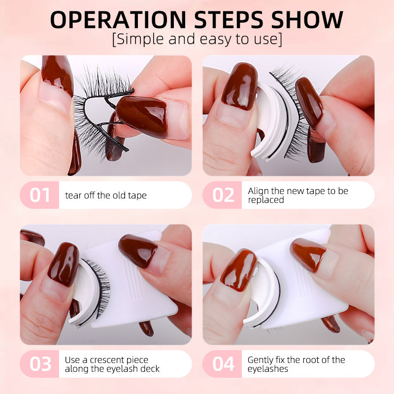 Self-Adhesive False Eyelashes - Reusable & Natural Look