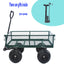 Wagon Cart Garden cart trucks make it easier to transport firewood (green) - Korvel