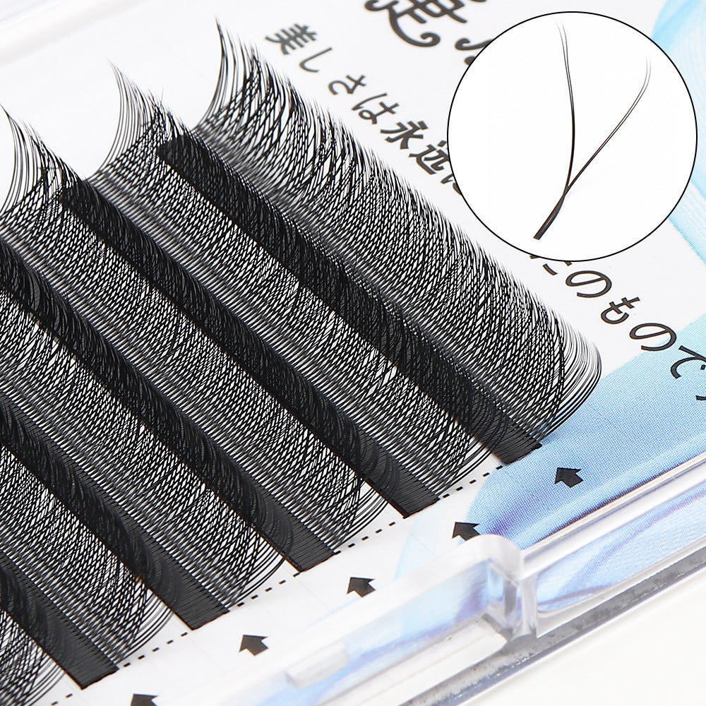 Weaving baby curved false eyelashes flowering planting eyelashes Y-shaped grafting false eyelashes - Korvel