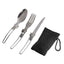 Portable Hard Aluminum Oxide Outdoor Cookware Set Convenient Three-Piece Combination Set Of Pots And Pans - Korvel