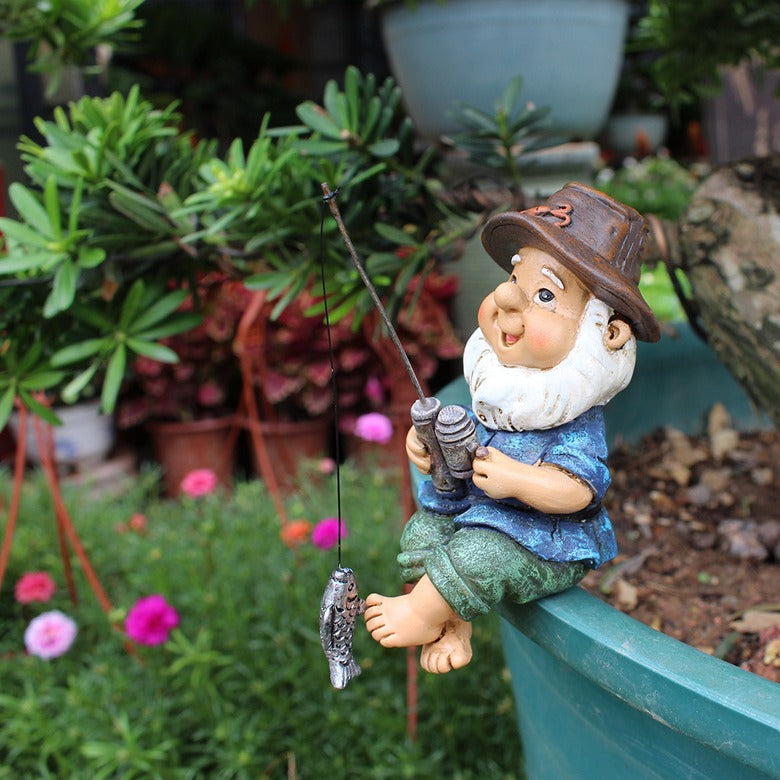 Creative resin ornaments for garden fishing sprites - Korvel