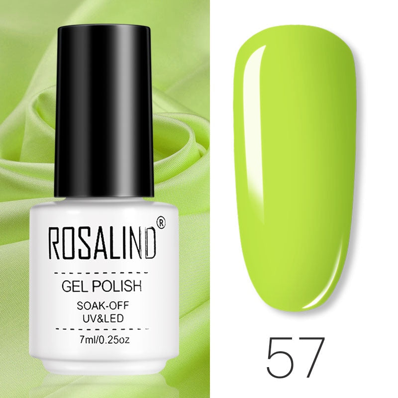 ROSALIND Gel Polish Set Manicure for Nails Semi Permanent Vernis top coat UV LED Gel Varnish Soak Off Nail Art Gel Nail Polish - Korvel