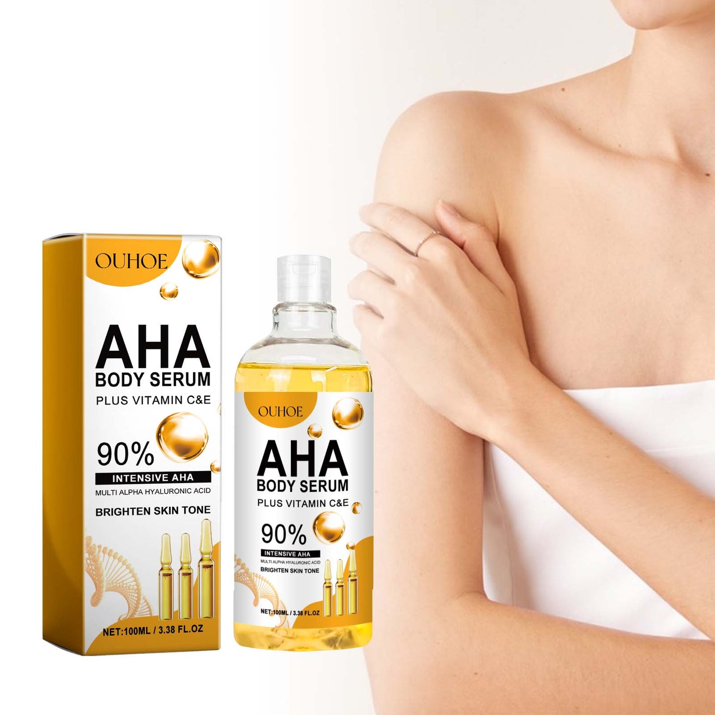 Essence Faciale à Acides de Fruits Ouhoe - Hydratante et Éclaircissante