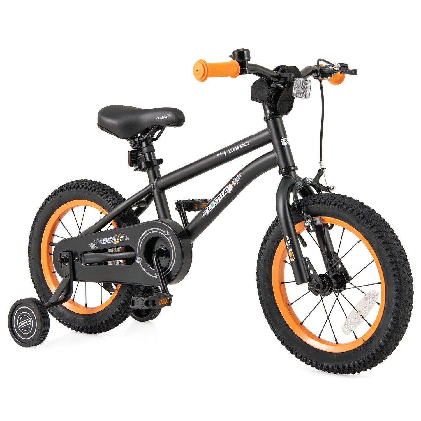 Bicicleta Deportiva Infantil de 14 Pulgadas para Edades de 3 a 5 Años con Asiento Ajustable