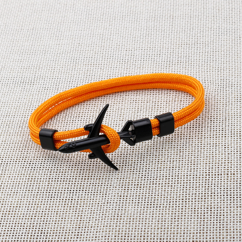 Pulsera de Ancla de Avión de Moda Moderna para Hombres y Mujeres