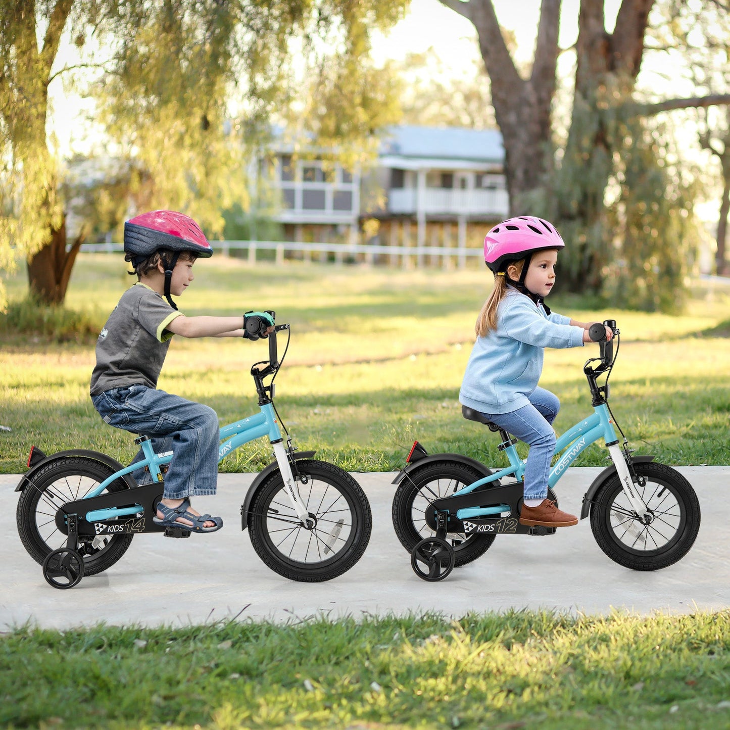 14-Inch Kids Bike with Training Wheels for Ages 3-5