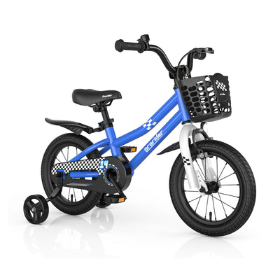 14 Inch Kids Bike with Training Wheels - Navy