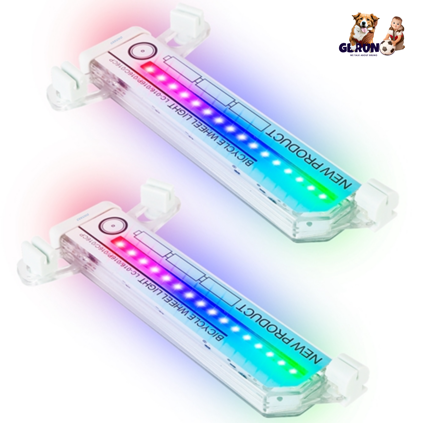 Lumières de vélo GBruno 32LED Patterns - 2 pièces
