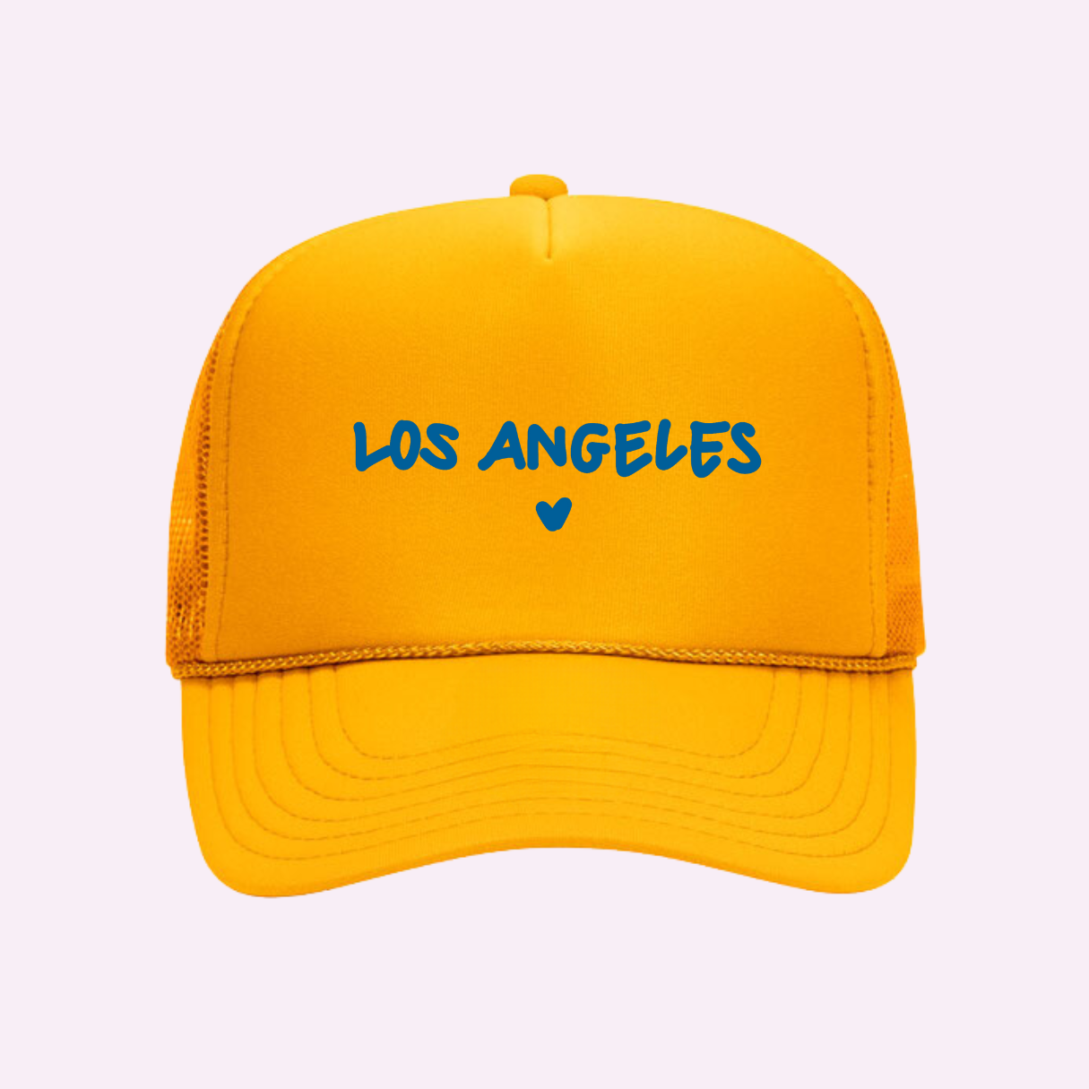 I Love Los Angeles Printed Trucker Hat