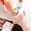 Montre Élégante pour Femme avec Motifs de Découpage Floral