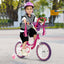 Vélo pour enfants de 14 pouces avec siège pour poupée et roues d'entraînement amovibles