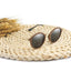 Modern Ultralight Polarized Sunglasses with Wooden Round Frame