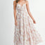 Vestido Maxi de Verano con Tirantes y Estampado Floral