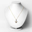 0.92 Carat Genuine Blue Sapphire and White Zircon Pendant
