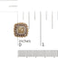 Boucles d'oreilles en or rose 14K avec diamants fancy color en forme de coussin et halo