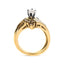 Conjunto de Anillo de Compromiso de Diamante de Dos Tonos de 14K - 0.75 Cttw
