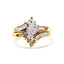 Conjunto de Anillo de Compromiso de Diamante de Dos Tonos de 14K - 0.75 Cttw