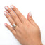 Conjunto de Anillo de Compromiso de Diamante de Dos Tonos de 14K - 0.75 Cttw