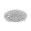 14K White Gold Round-Cut Diamond Cluster Band Ring